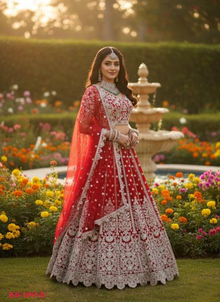 Kb Super Hit 1093 Butterfly Net Designer lehengha choli wholesale in Hyderabad